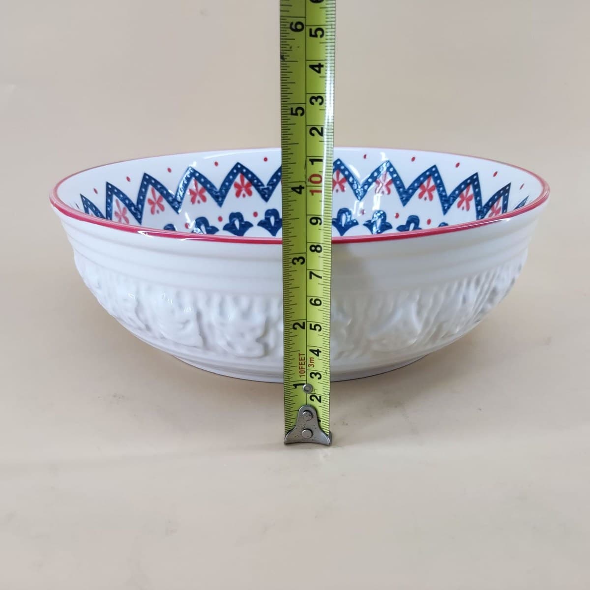 Hand-Painted Ceramic Soup Bowl detail 4