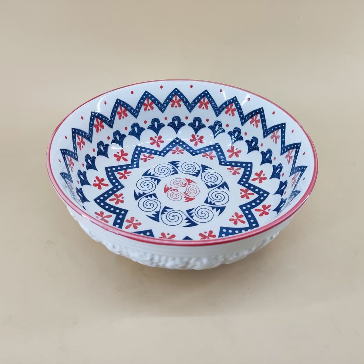 Hand-Painted Ceramic Soup Bowl alternate view
